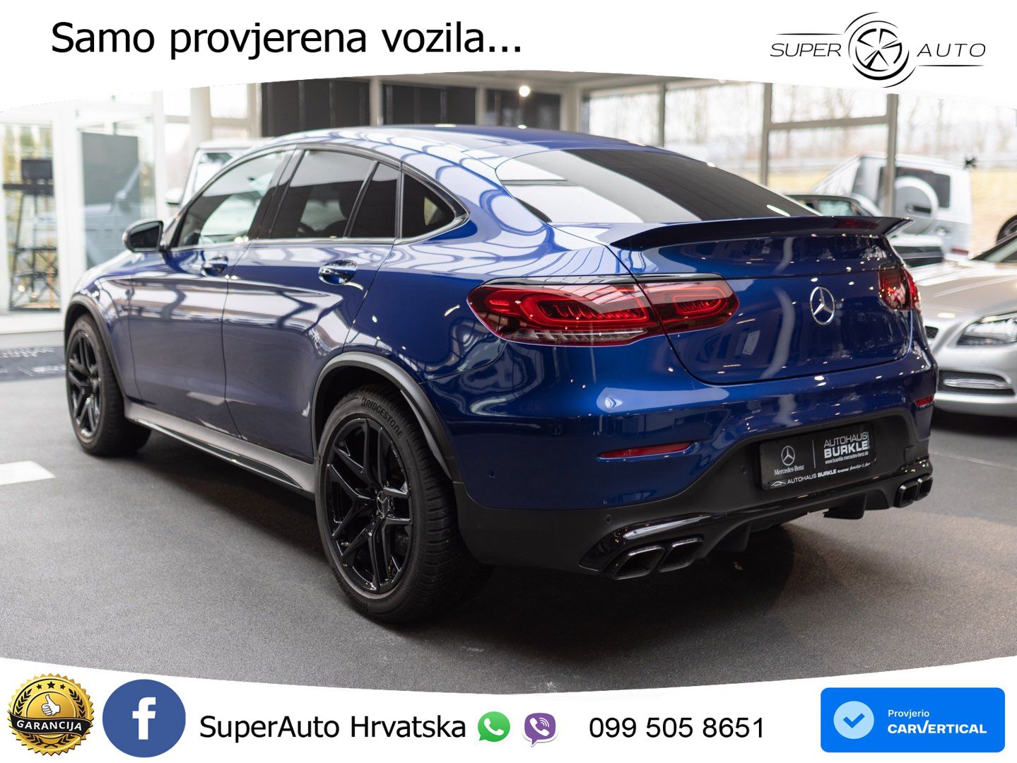 Mercedes GLC Coupe AMG 63 S V8 (510 KS) 4MATIC+ MCT ZRAČNI+ACC+GR SJED+360
