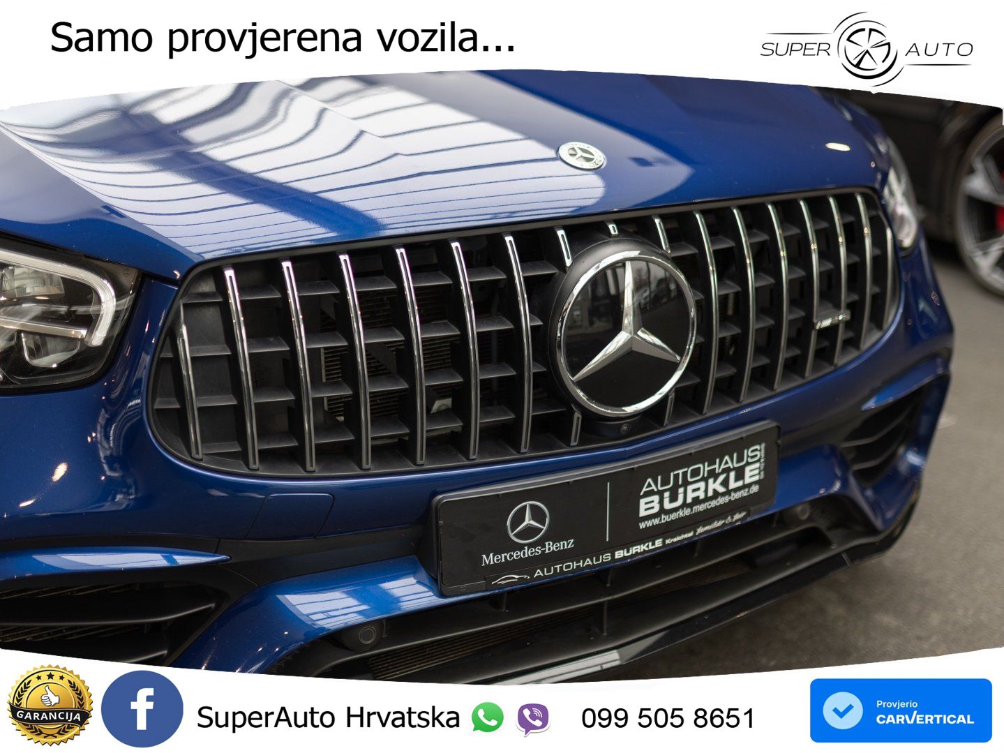 Mercedes GLC Coupe AMG 63 S V8 (510 KS) 4MATIC+ MCT ZRAČNI+ACC+GR SJED+360