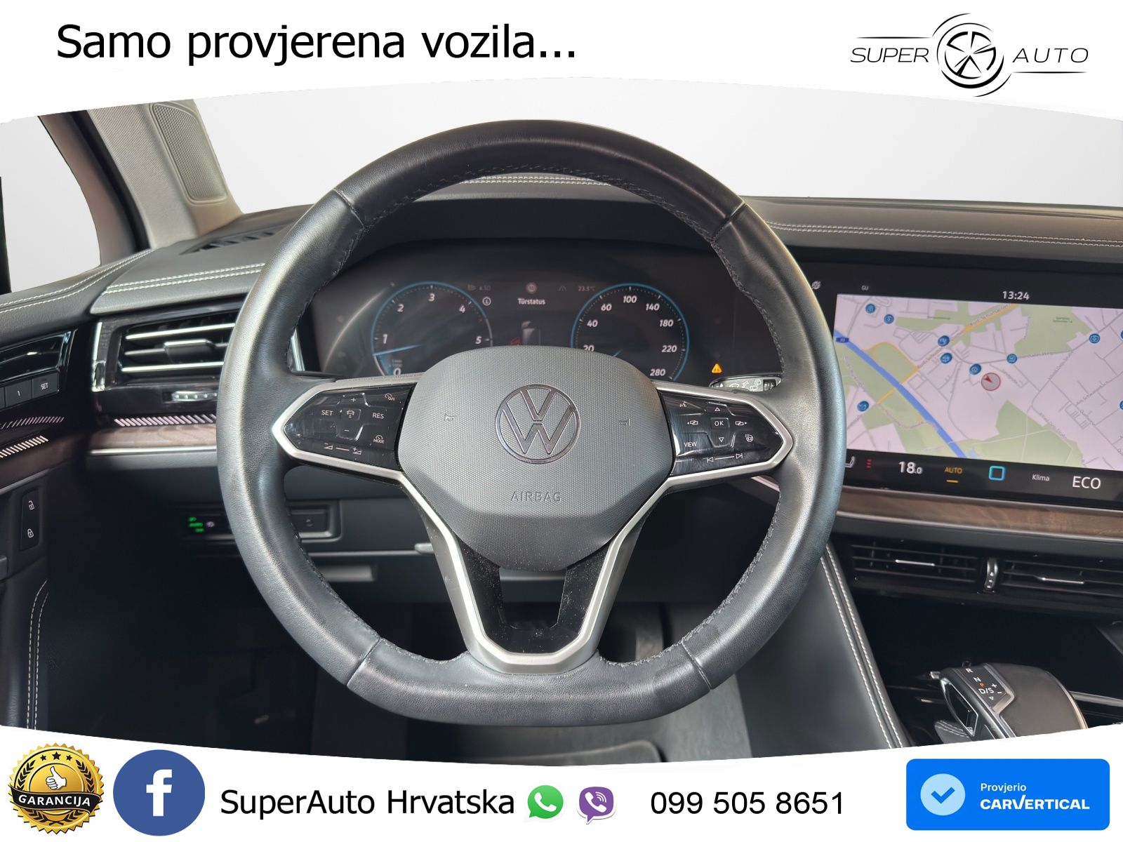Volkswagen Touareg 3.0 V6 TDI (286 KS) 4MOTION Tiptronic ZRAČNI+ACC+GR SJED+KAM+PANO