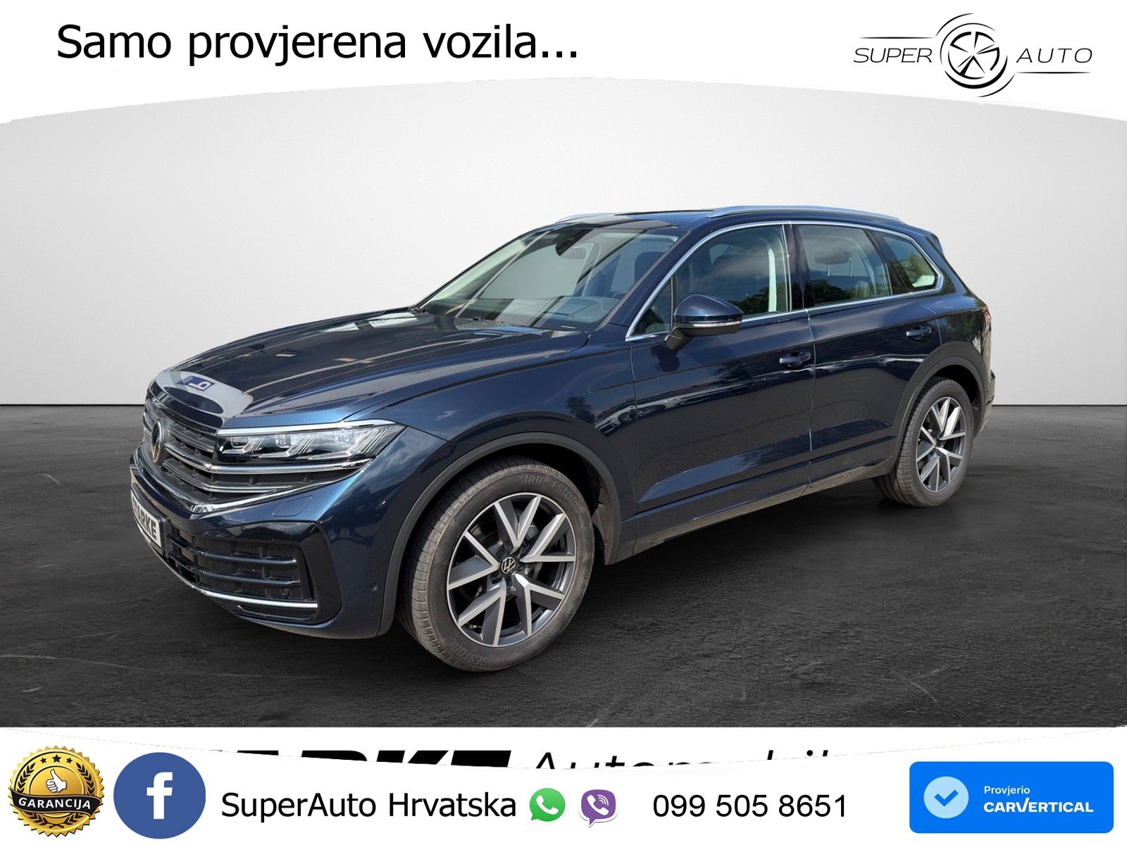 Volkswagen Touareg 3.0 V6 TDI (286 KS) 4MOTION Tiptronic ZRAČNI+ACC+GR SJED+KAM+PANO
