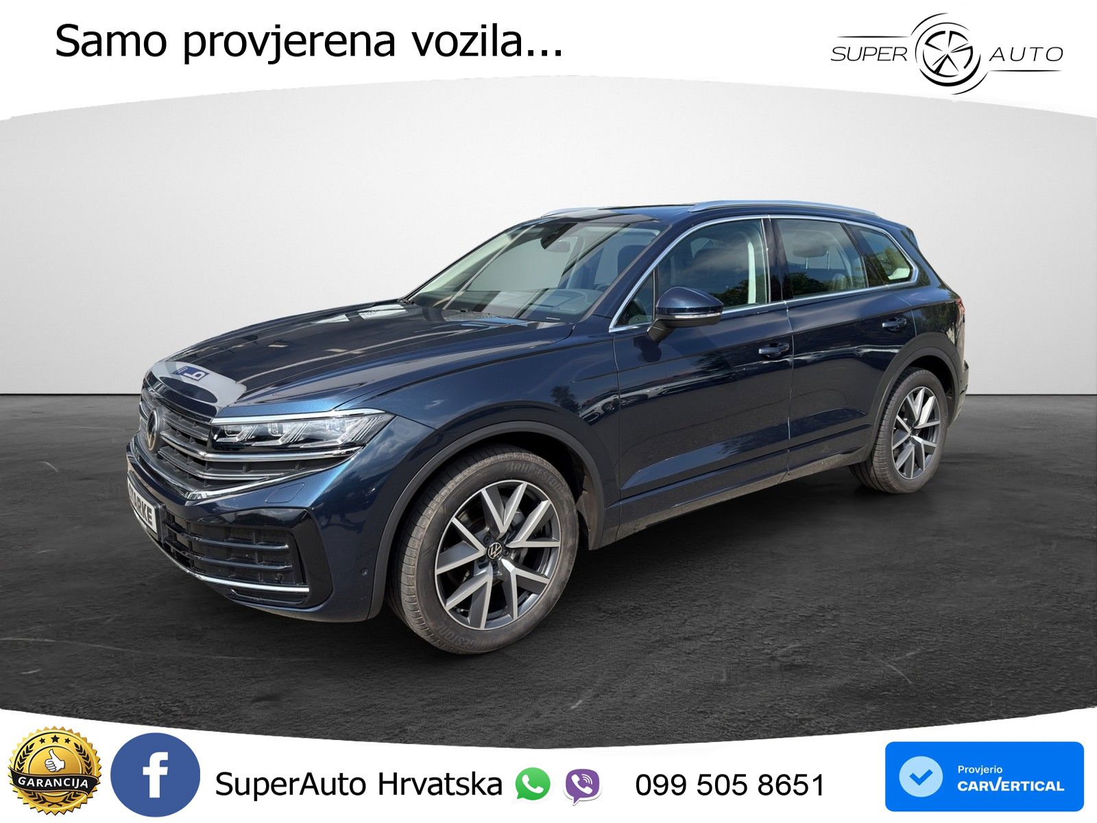 Volkswagen Touareg 3.0 V6 TDI (286 KS) 4MOTION Tiptronic ZRAČNI+ACC+GR SJED+KAM+PANO