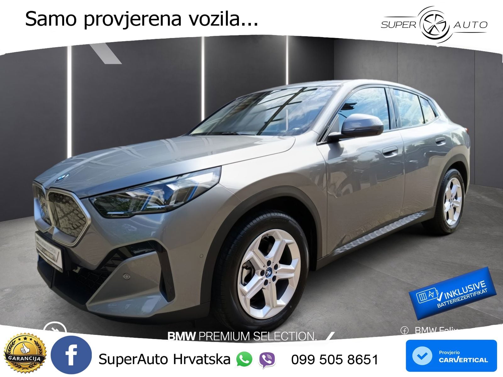 BMW iX2 66.5 kWh (313 KS) xDrive30 LED+GR SJED+ACC