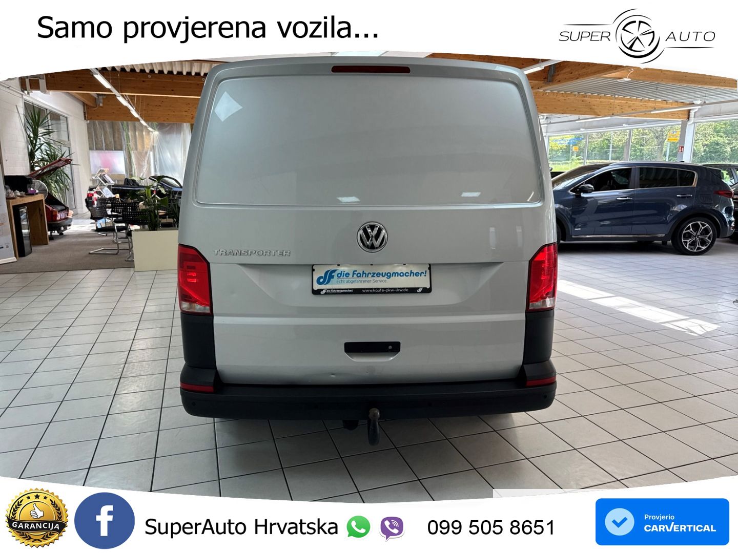 Volkswagen T6.1 Transporter Kasten AHK DAB 2x Schiebetür 15 150 KS