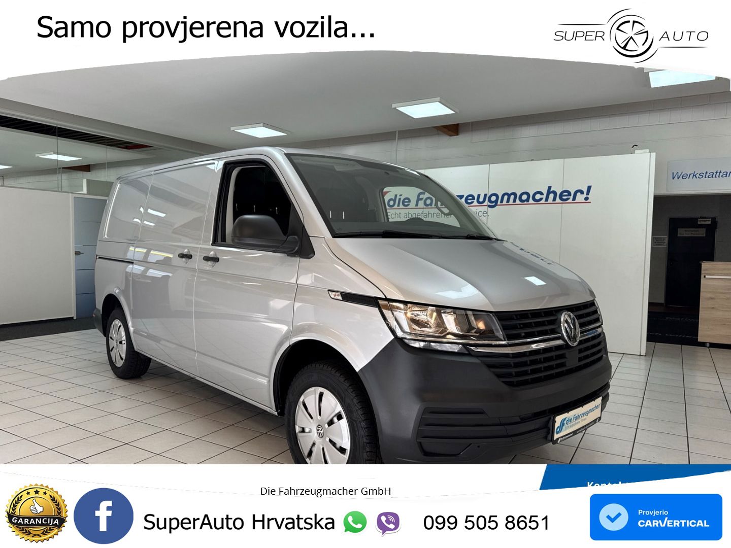Volkswagen T6.1 Transporter Kasten AHK DAB 2x Schiebetür 15 150 KS