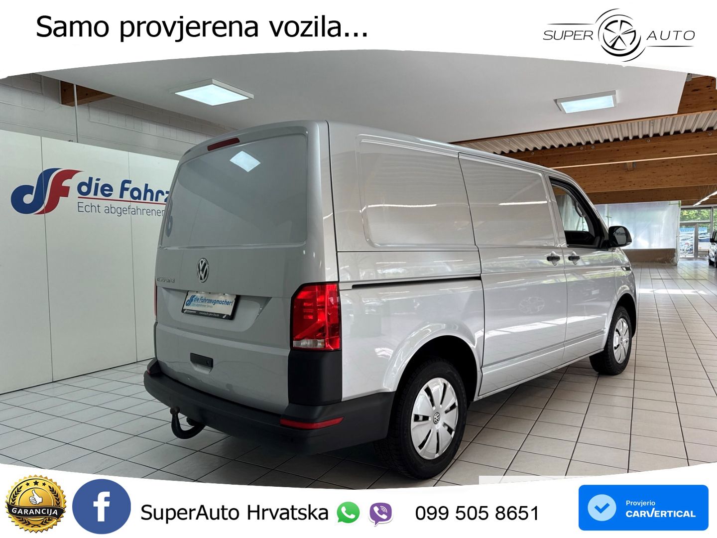 Volkswagen T6.1 Transporter Kasten AHK DAB 2x Schiebetür 15 150 KS