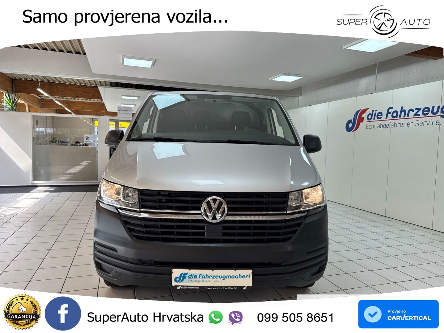 Volkswagen T6.1 Transporter Kasten AHK DAB 2x Schiebetür 15 150 KS