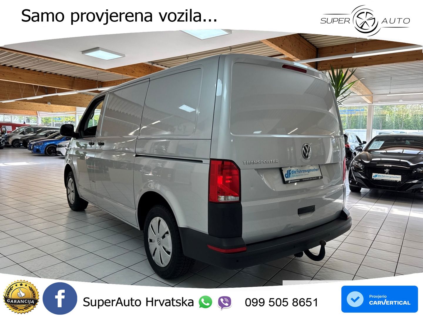 Volkswagen T6.1 Transporter Kasten AHK DAB 2x Schiebetür 15 150 KS