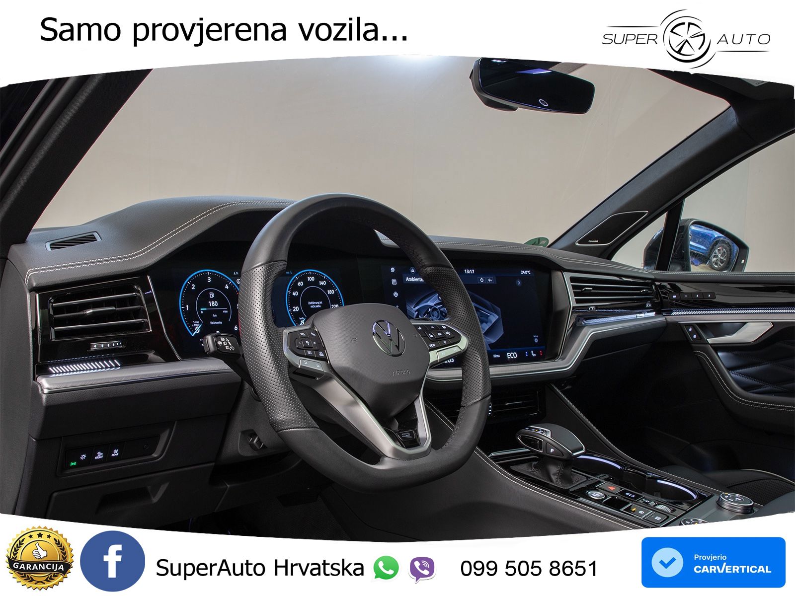 Volkswagen Touareg 3.0 V6 TDI (286 KS) 4MOTION Tiptronic ZRAČNI+ACC+GR SJED+KAM+PANO