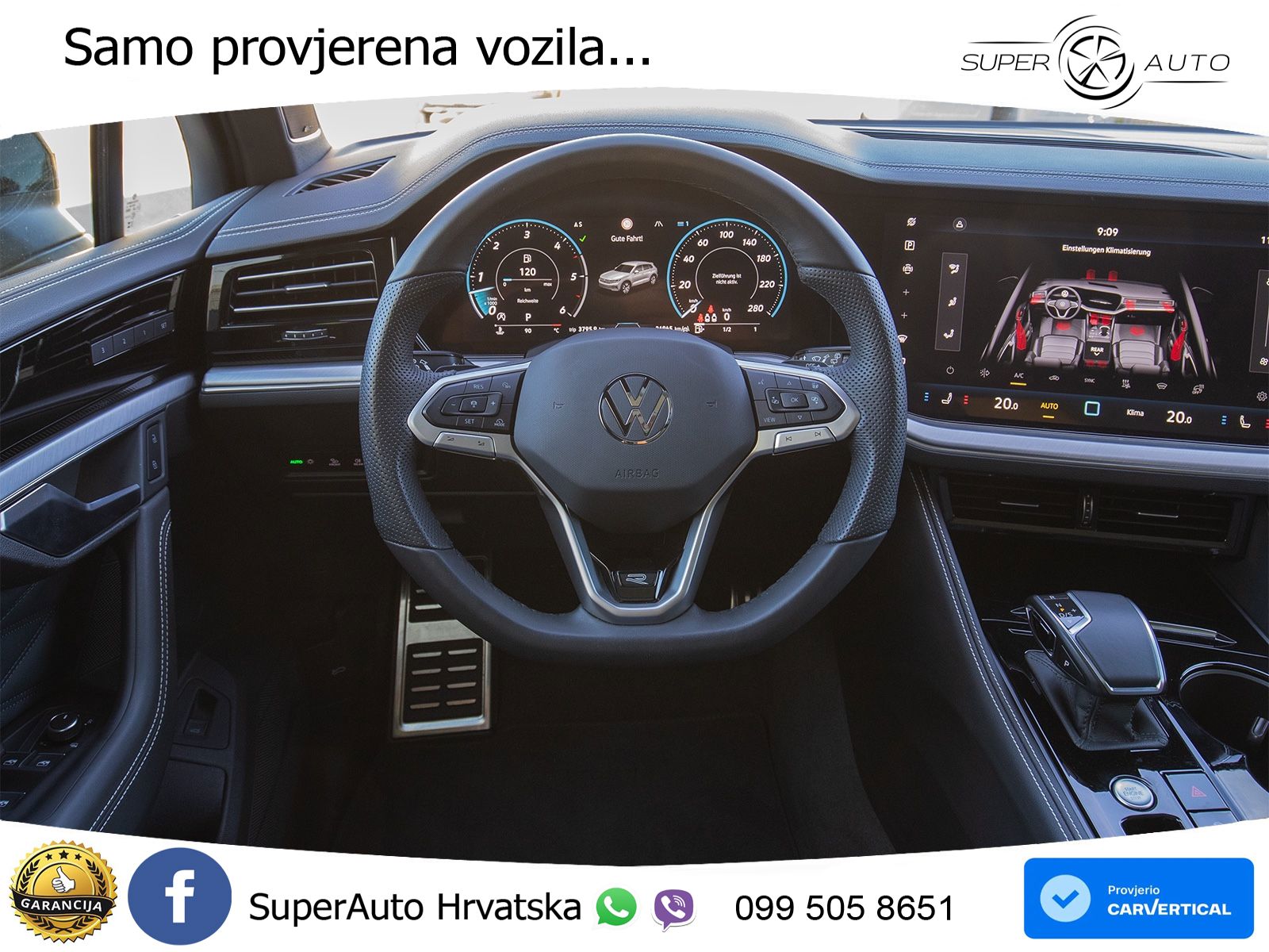 Volkswagen Touareg 3.0 V6 TDI (286 KS) 4MOTION Tiptronic ZRAČNI+ACC+GR SJED+KAM+PANO