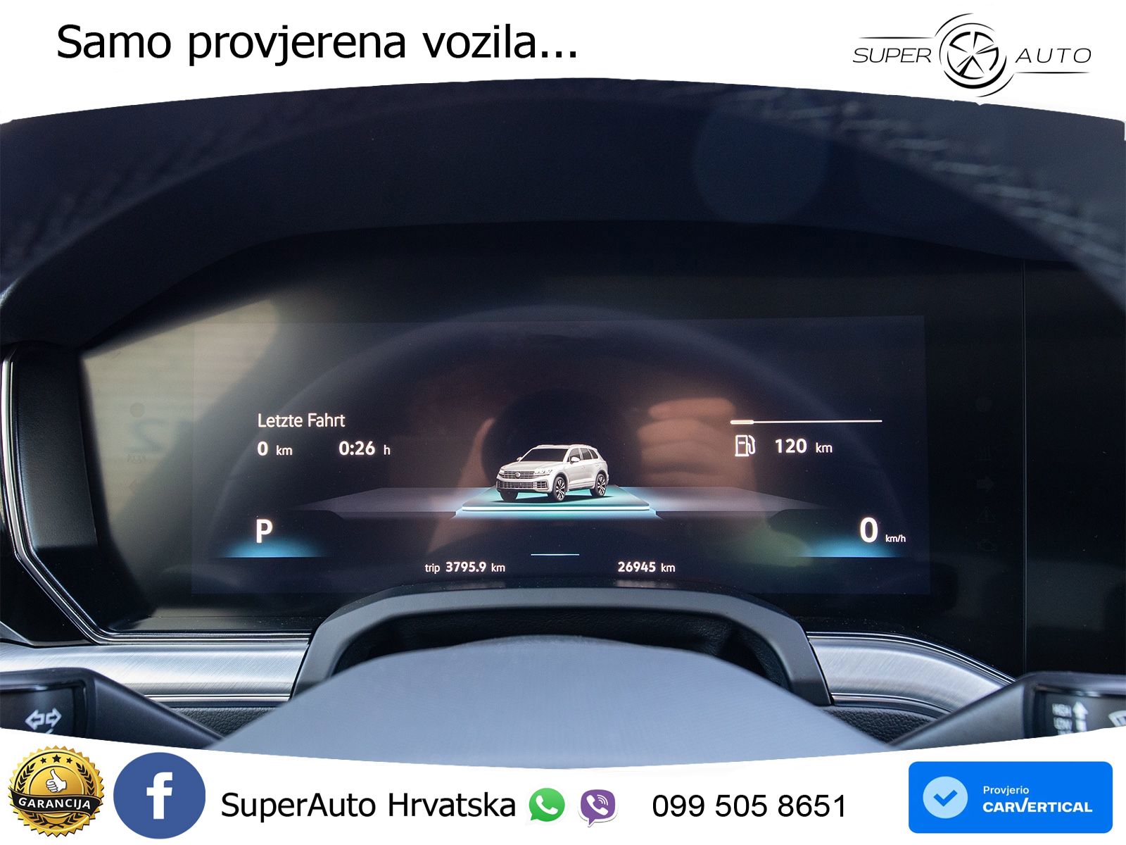 Volkswagen Touareg 3.0 V6 TDI (286 KS) 4MOTION Tiptronic ZRAČNI+ACC+GR SJED+KAM+PANO