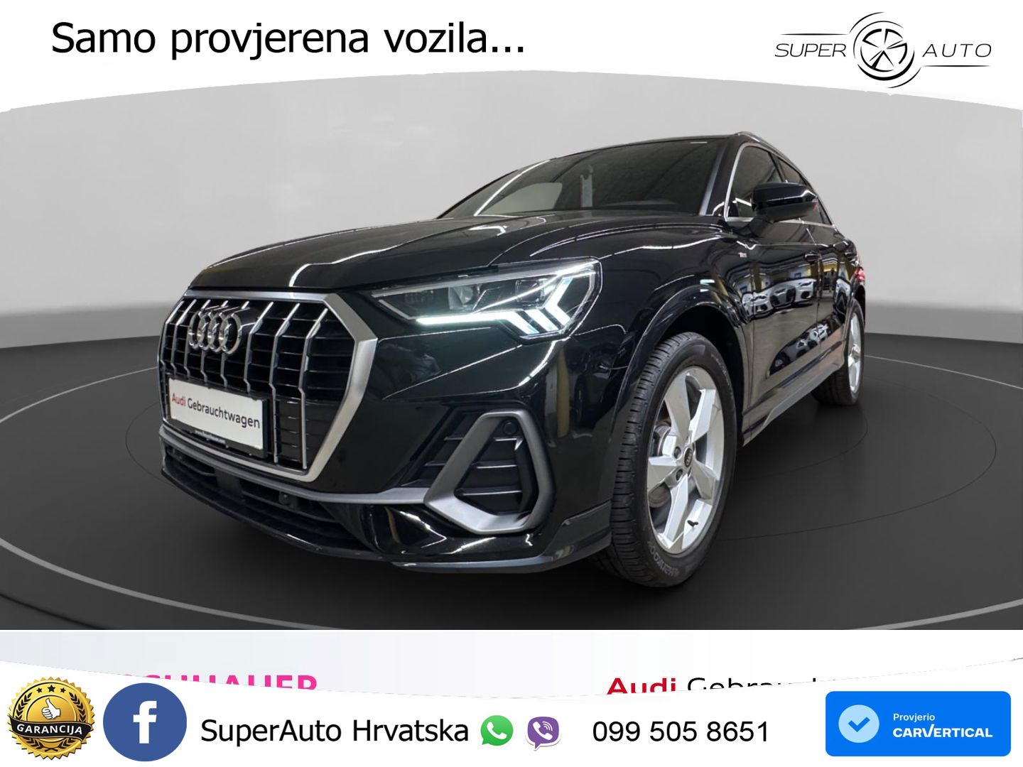 Audi Q3 35 TFSI (150 KS) S line LED+GR SJED+ACC