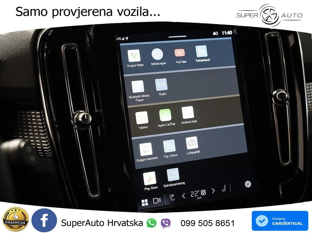 Volvo XC40 2.0 B3 163 KS Automatic ACC+GR SJED+360+PANO