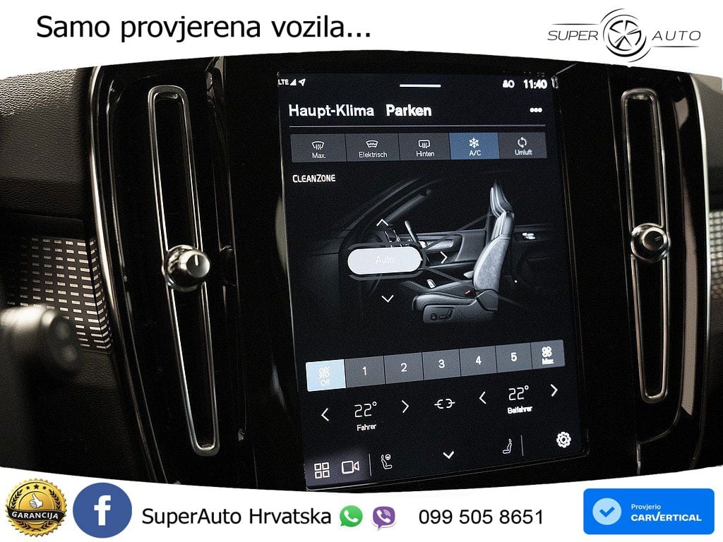 Volvo XC40 2.0 B3 163 KS Automatic ACC+GR SJED+360+PANO