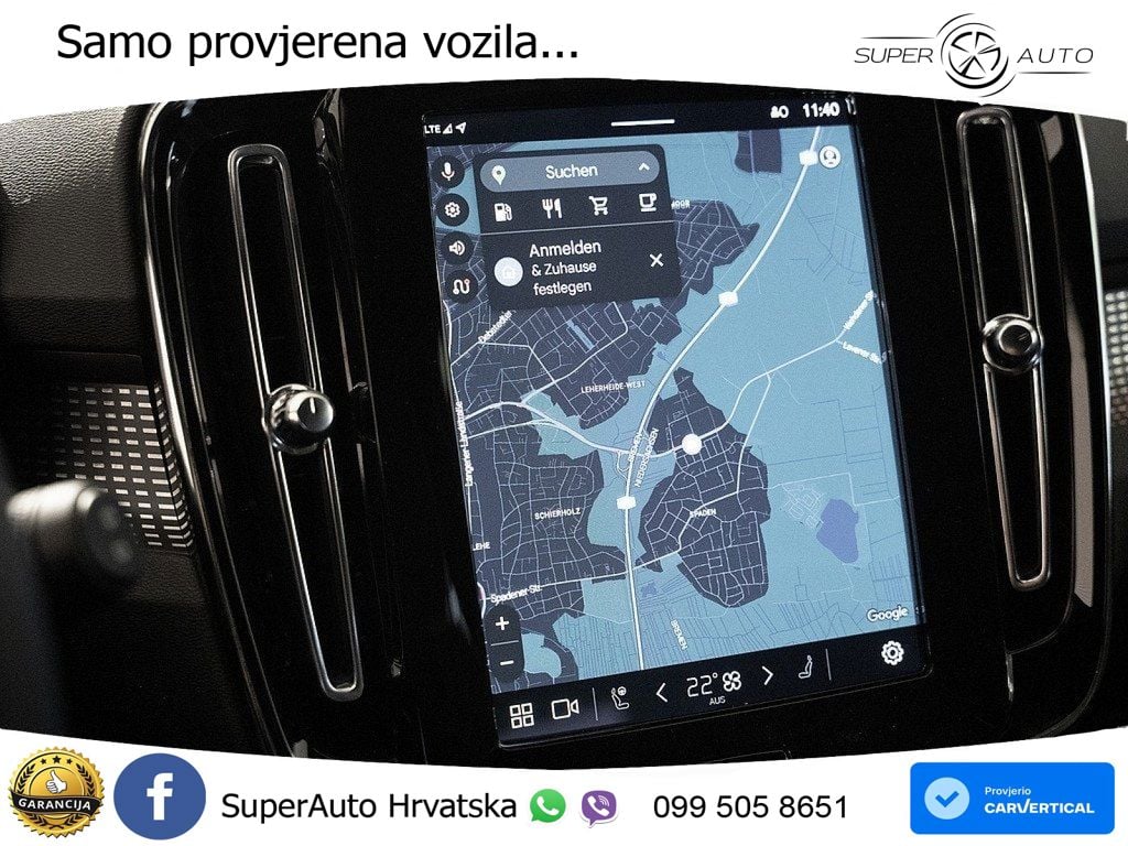 Volvo XC40 2.0 B3 163 KS Automatic ACC+GR SJED+360+PANO