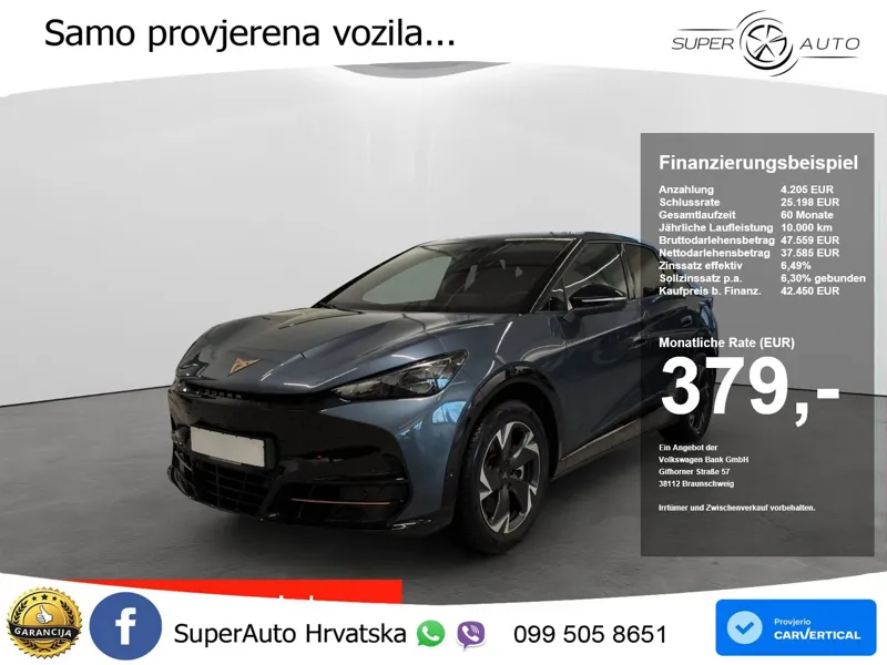 Cupra Tavascan 82 kWh (286 KS) LED+GR SJED+ACC