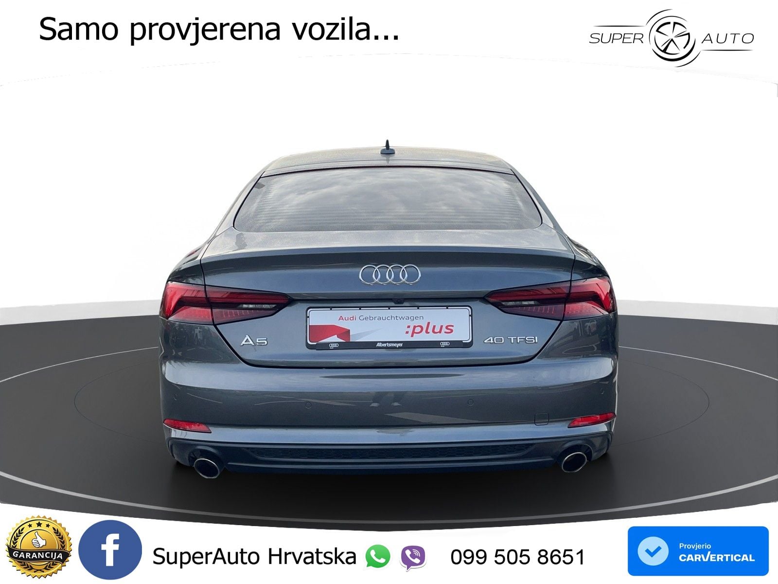 Audi A5 Sportback 40 TFSI (190 KS) S tronic S line LED+GR SJED+ACC