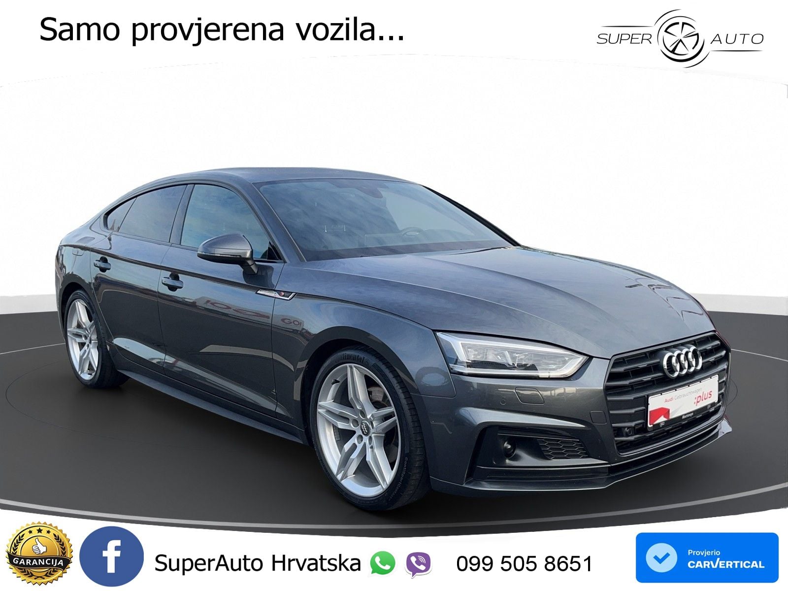Audi A5 Sportback 40 TFSI (190 KS) S tronic S line LED+GR SJED+ACC