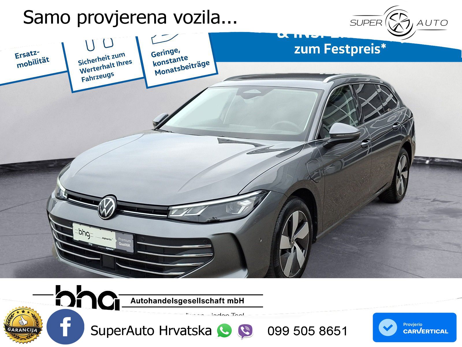 Volkswagen Passat Variant 1.5 TSI (204 KS) eHybrid DSG Business LED+GR SJED+ACC
