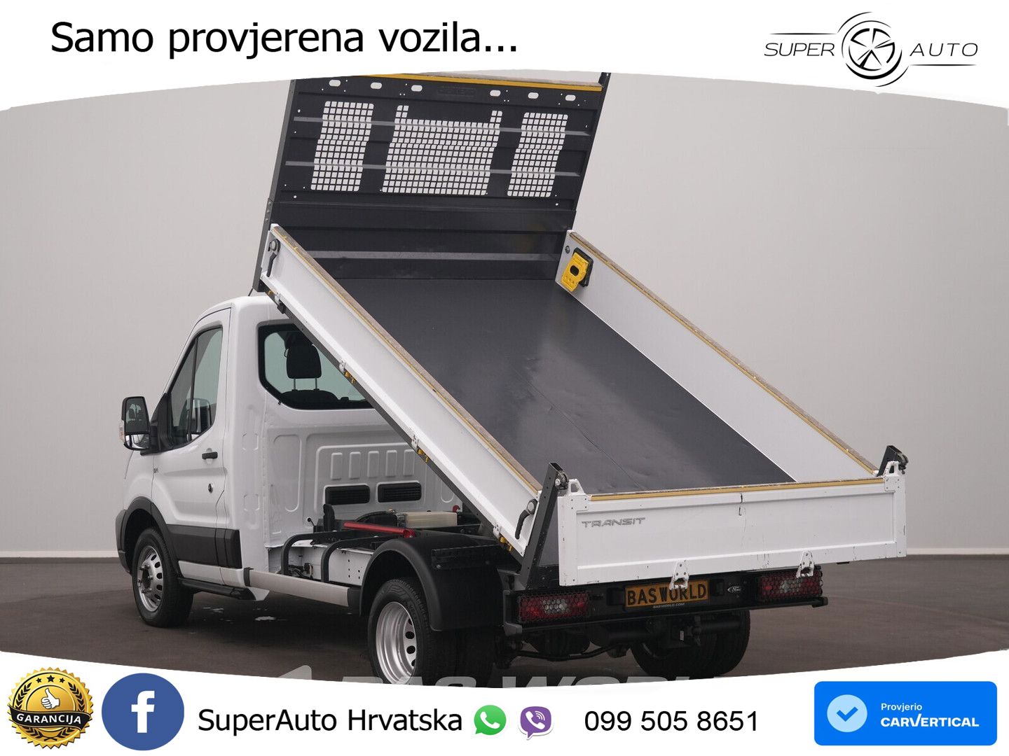Ford Transit 165pk Kipper Dubbellucht 3,5t Trekhaak A 165 KS