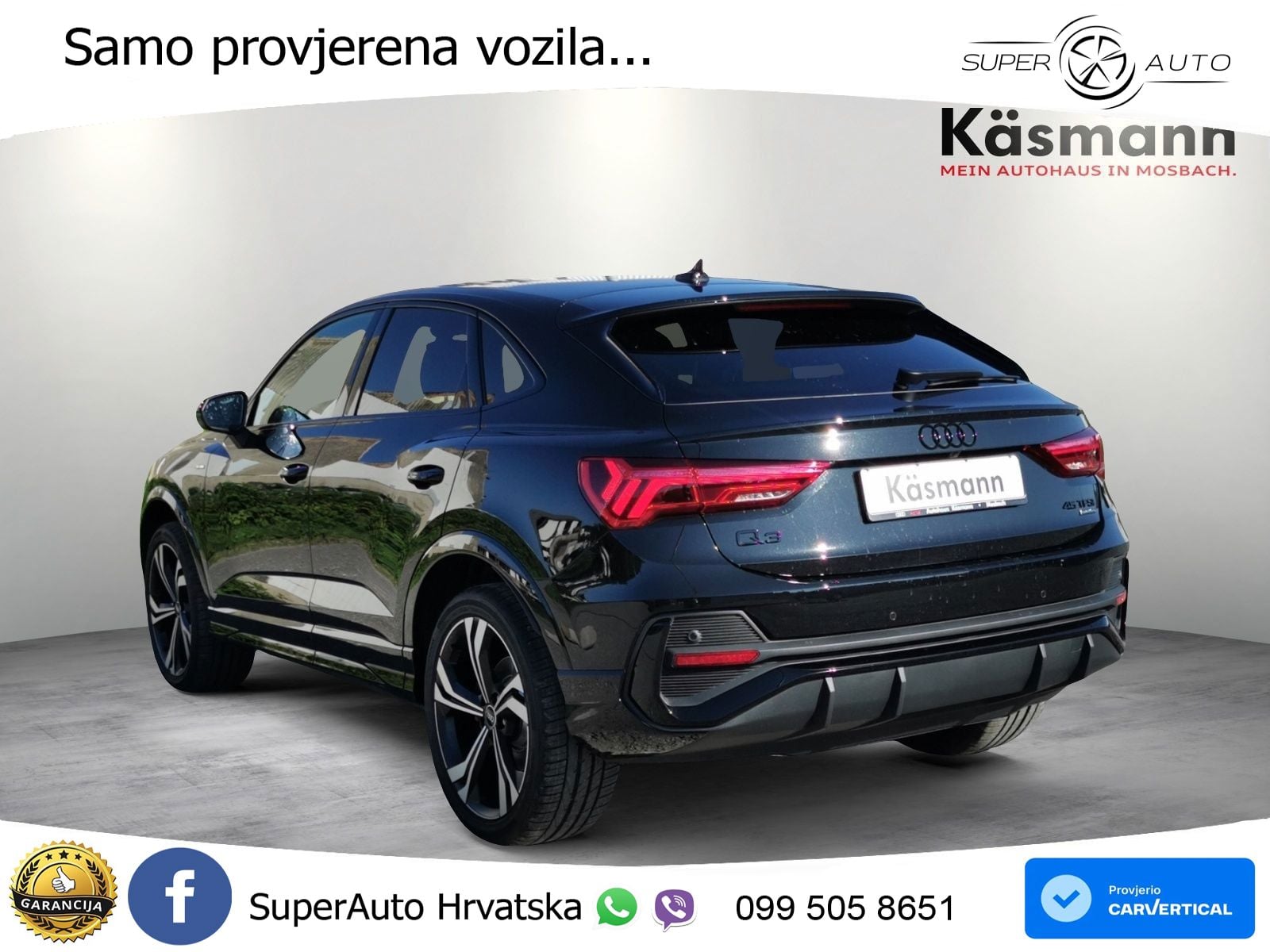 Audi Q3 Sportback 45 TFSI (245 KS) quattro S tronic S line LED+GR SJED+ACC