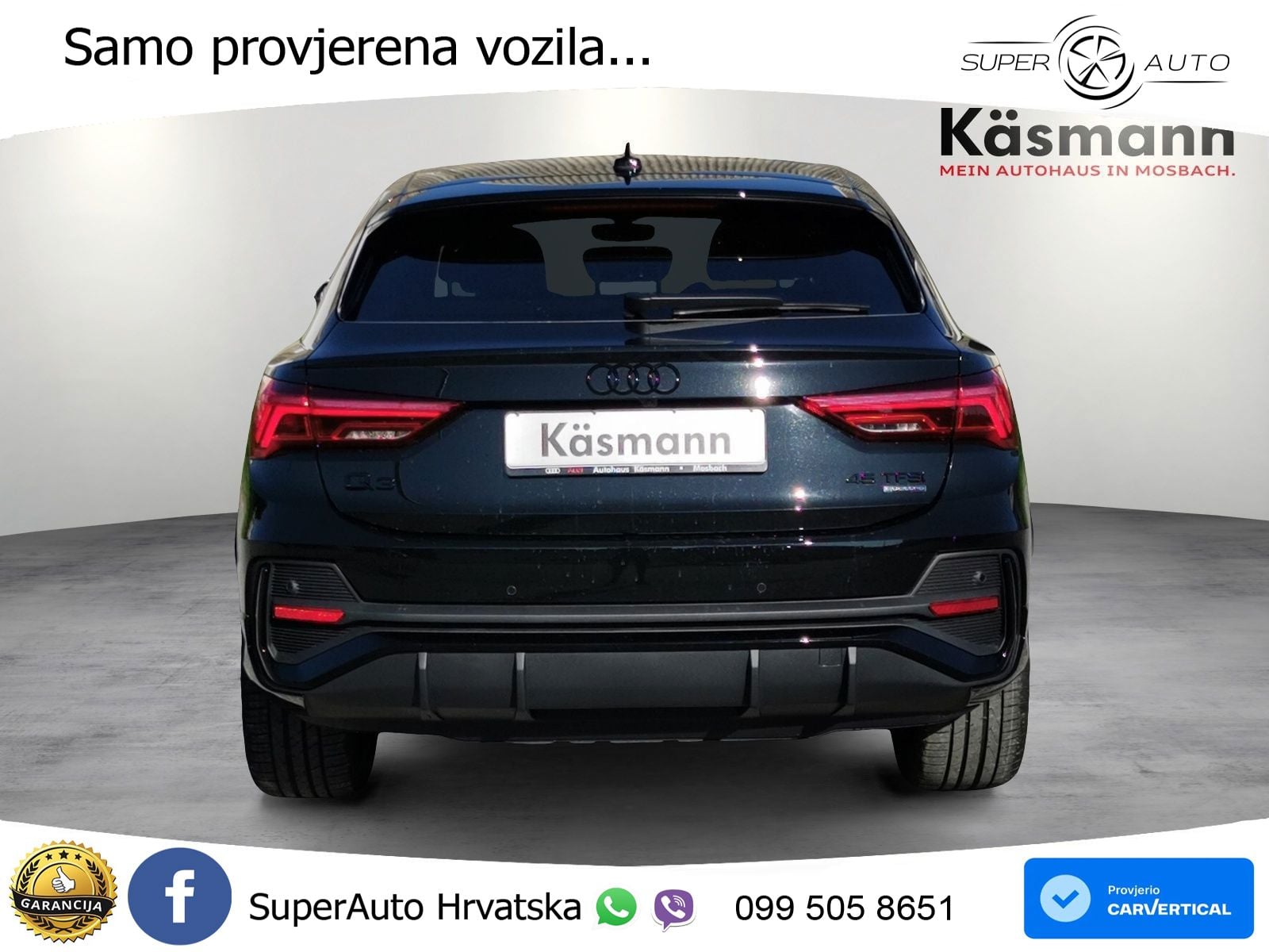 Audi Q3 Sportback 45 TFSI (245 KS) quattro S tronic S line LED+GR SJED+ACC