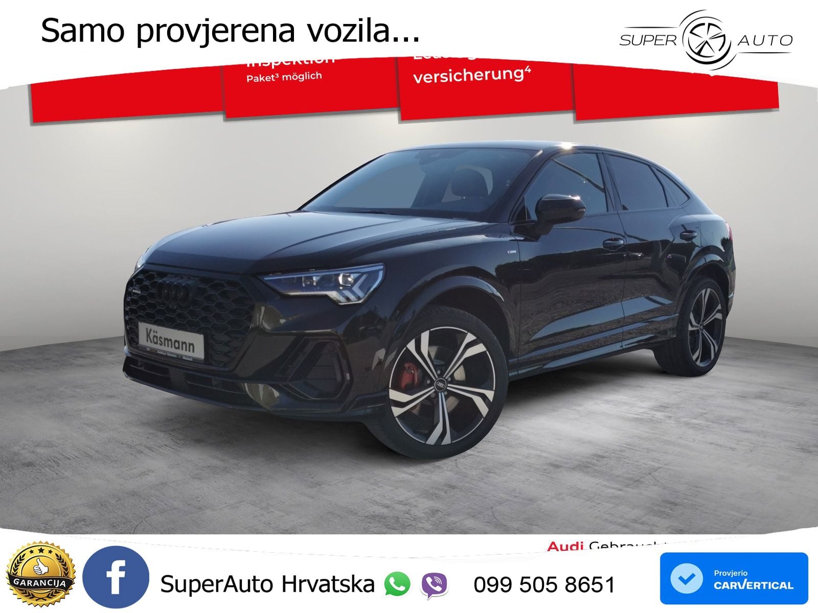 Audi Q3 Sportback 45 TFSI (245 KS) quattro S tronic S line LED+GR SJED+ACC