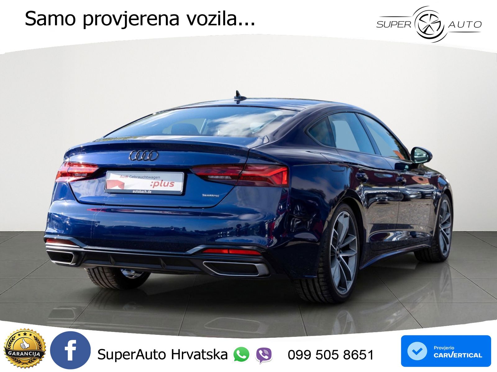Audi A5 Sportback 40 TDI (204 KS) quattro S tronic S line LED+GR SJED+ACC