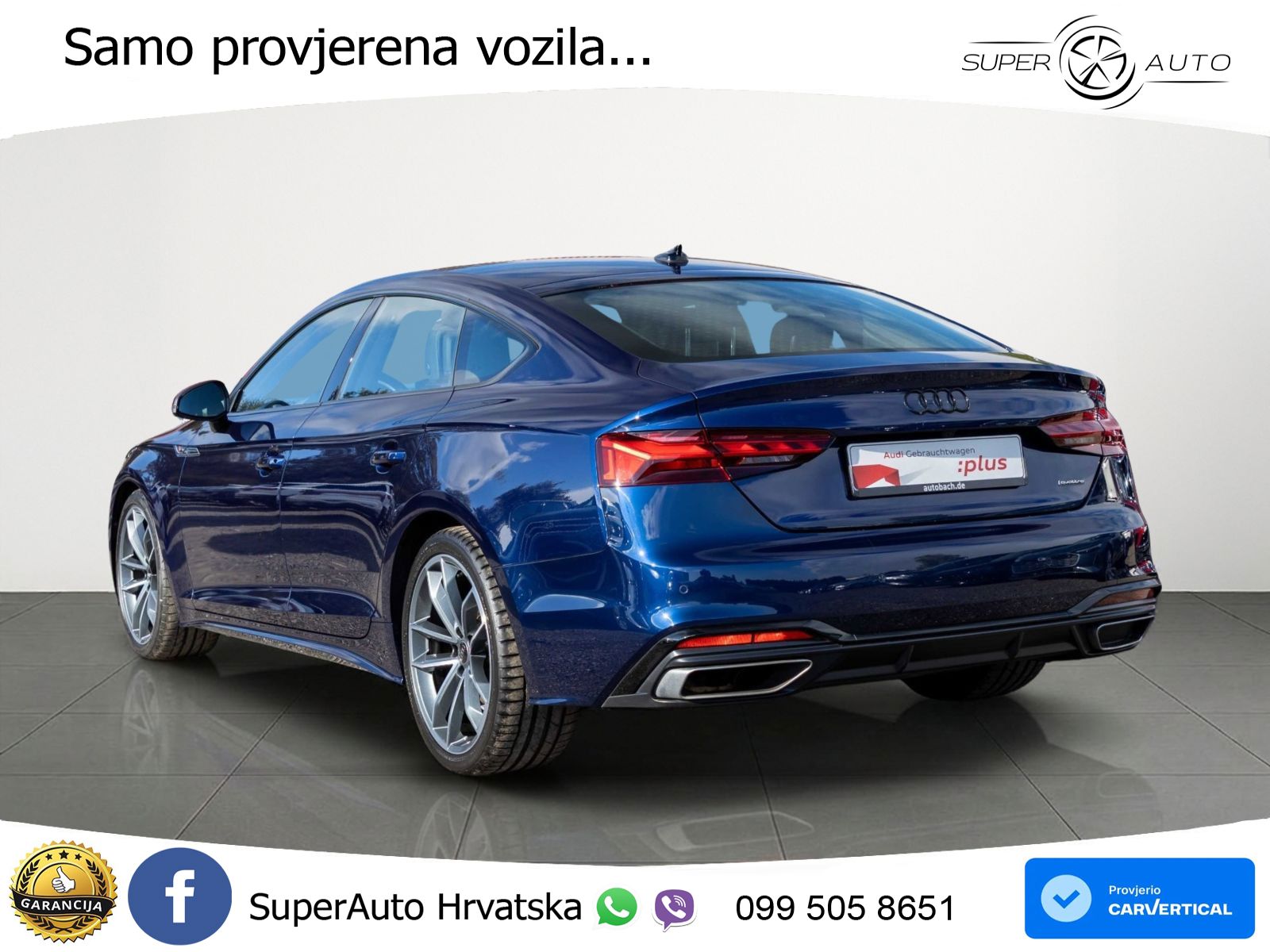 Audi A5 Sportback 40 TDI (204 KS) quattro S tronic S line LED+GR SJED+ACC