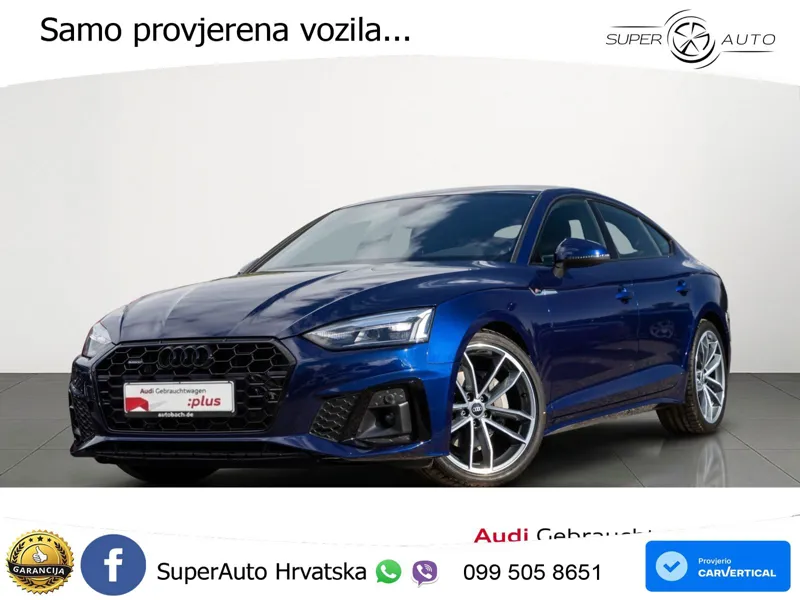 Audi A5 Sportback 40 TDI (204 KS) quattro S tronic S line LED+GR SJED+ACC