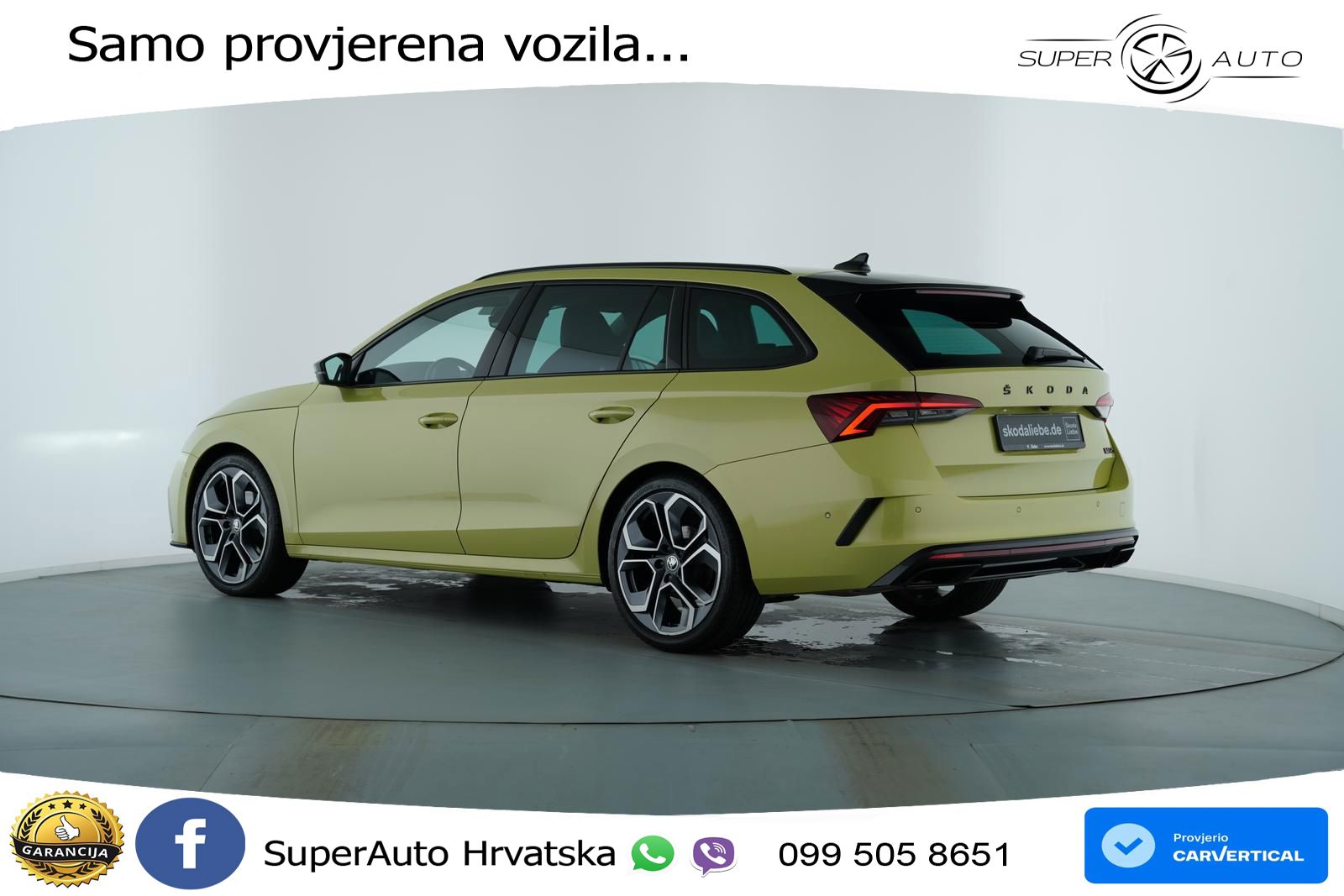 Škoda Octavia Combi RS 2.0 TDI (200 KS) DSG LED+GR SJED+ACC