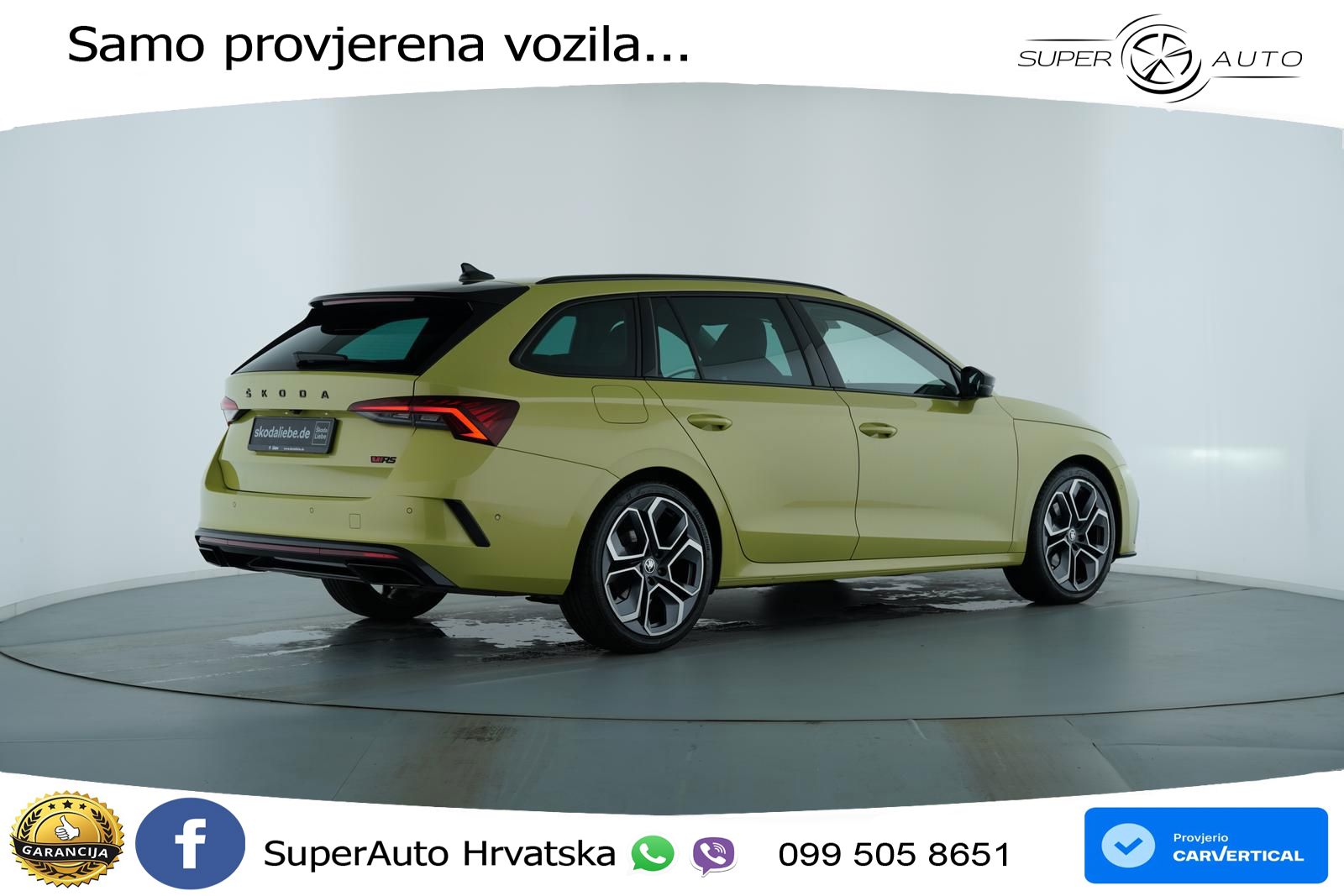 Škoda Octavia Combi RS 2.0 TDI (200 KS) DSG LED+GR SJED+ACC