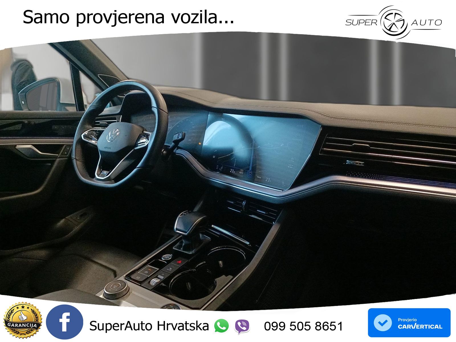 Volkswagen Touareg 3.0 V6 TDI (286 KS) 4MOTION Tiptronic R-Line ZRAČNI+ACC+GR SJED+KAM+PANO
