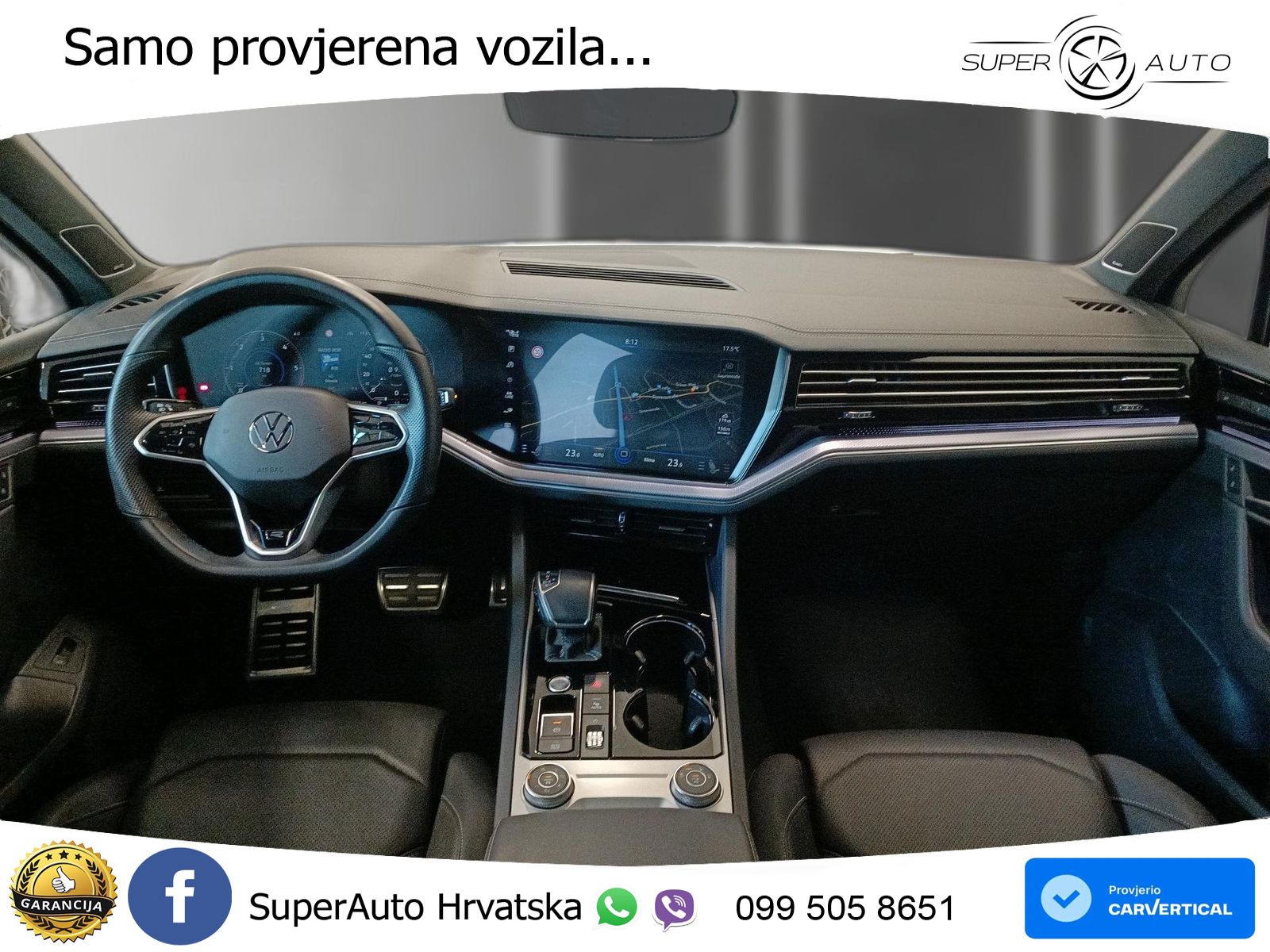 Volkswagen Touareg 3.0 V6 TDI (286 KS) 4MOTION Tiptronic R-Line ZRAČNI+ACC+GR SJED+KAM+PANO