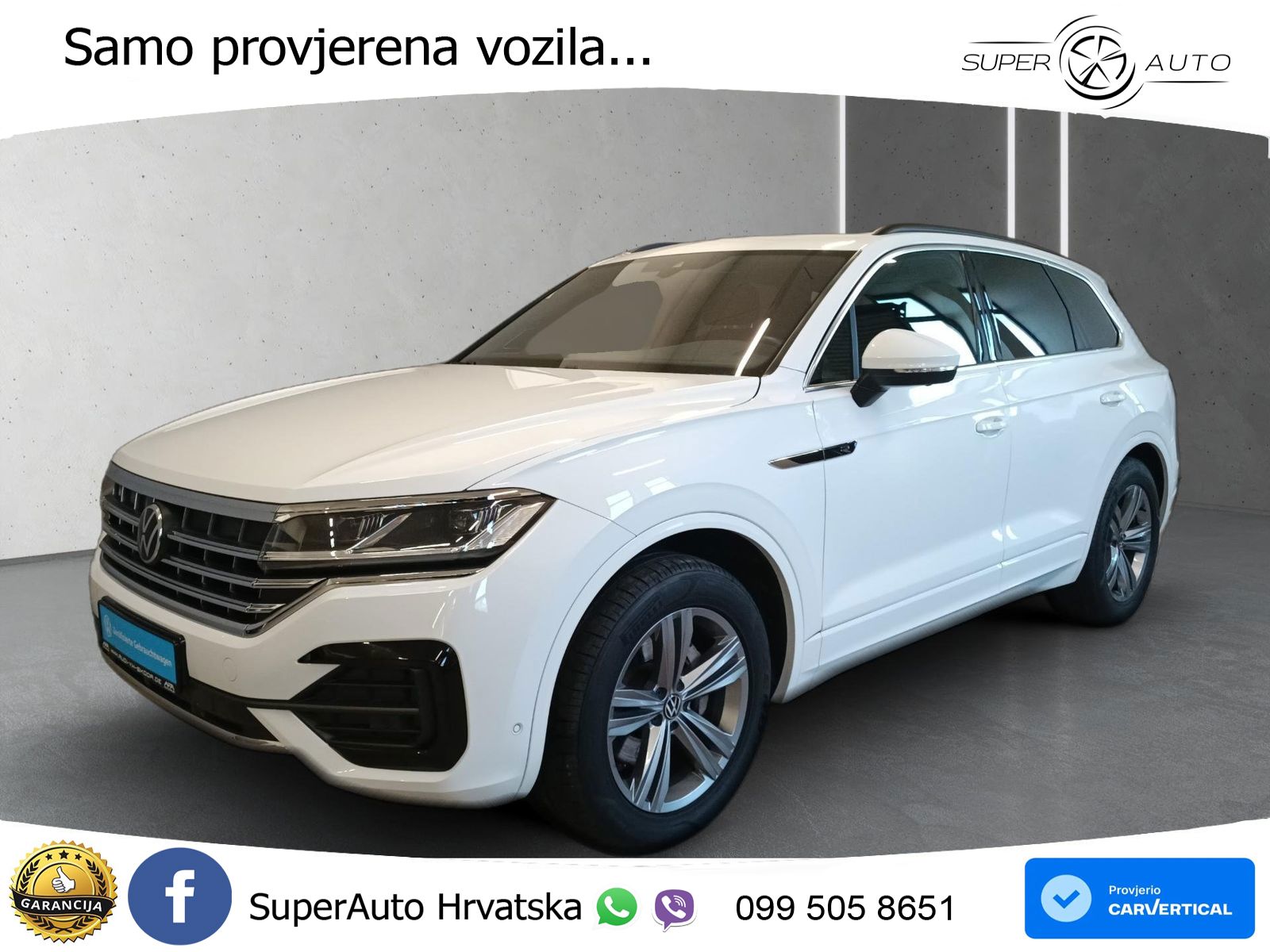 Volkswagen Touareg 3.0 V6 TDI (286 KS) 4MOTION Tiptronic R-Line ZRAČNI+ACC+GR SJED+KAM+PANO
