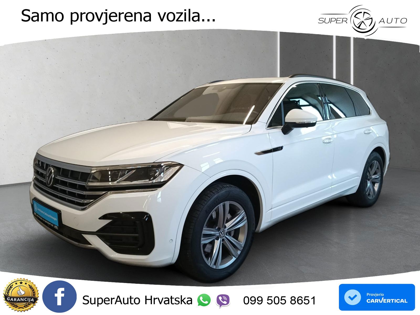 Volkswagen Touareg 3.0 V6 TDI (286 KS) 4MOTION Tiptronic R-Line ZRAČNI+ACC+GR SJED+KAM+PANO
