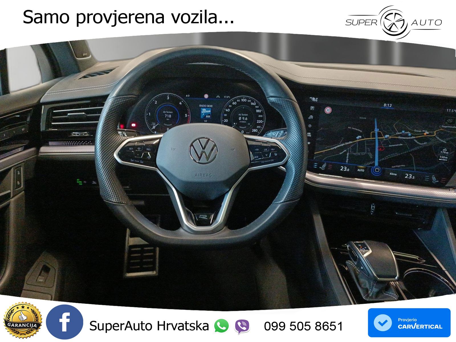 Volkswagen Touareg 3.0 V6 TDI (286 KS) 4MOTION Tiptronic R-Line ZRAČNI+ACC+GR SJED+KAM+PANO