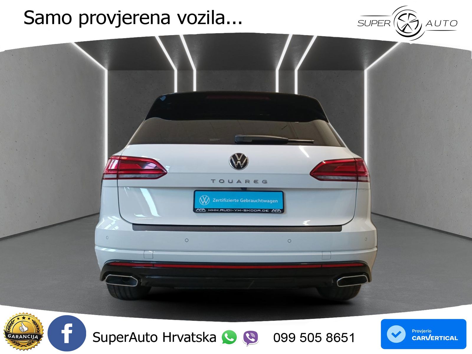 Volkswagen Touareg 3.0 V6 TDI (286 KS) 4MOTION Tiptronic R-Line ZRAČNI+ACC+GR SJED+KAM+PANO