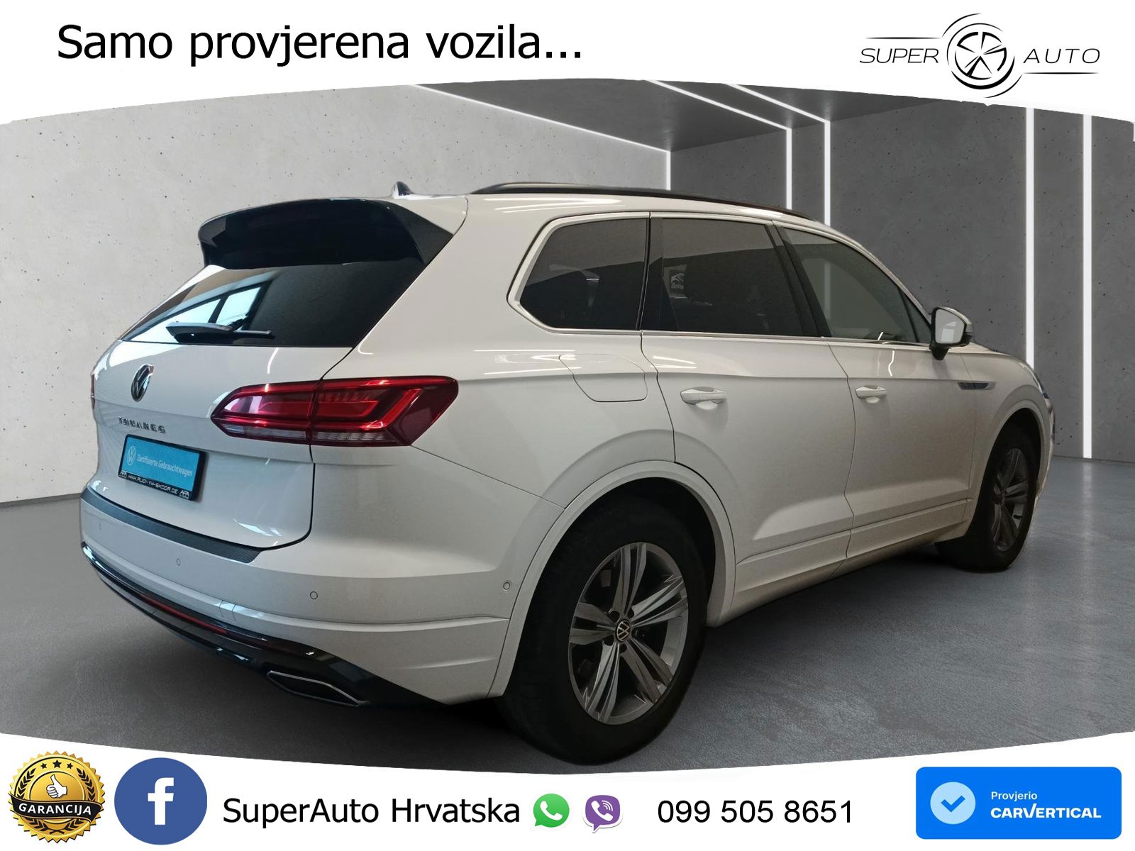 Volkswagen Touareg 3.0 V6 TDI (286 KS) 4MOTION Tiptronic R-Line ZRAČNI+ACC+GR SJED+KAM+PANO