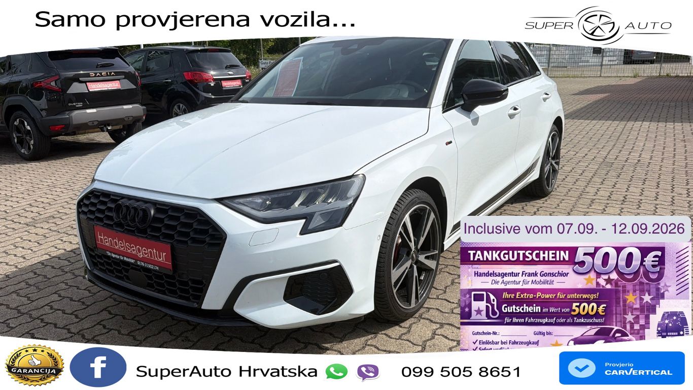 Audi A3 35 TFSI (150 KS) S tronic LED+GR SJED+ACC