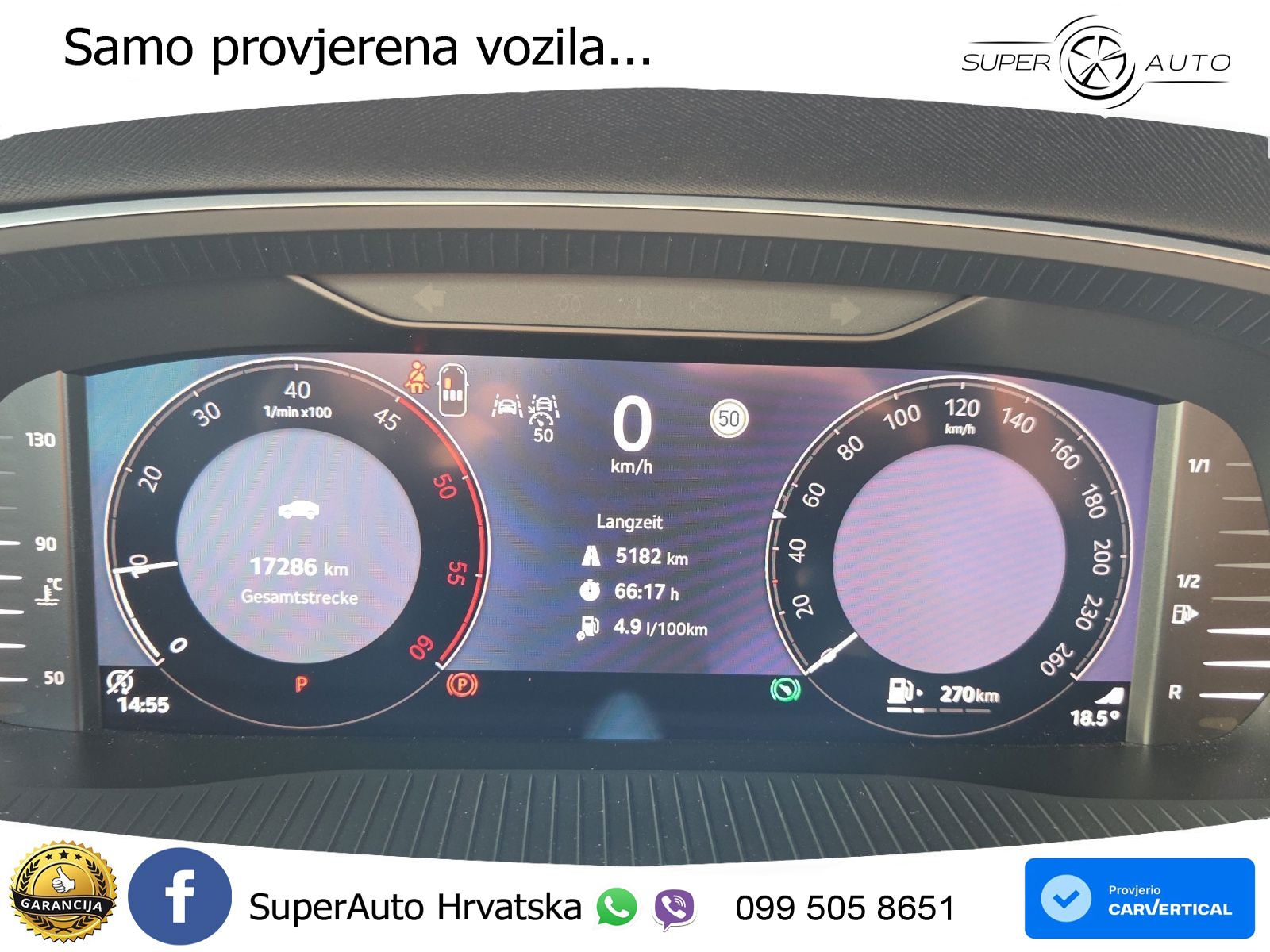 Škoda Octavia Combi 2.0 TDI (150 KS) DSG Selection LED+GR SJED+ACC