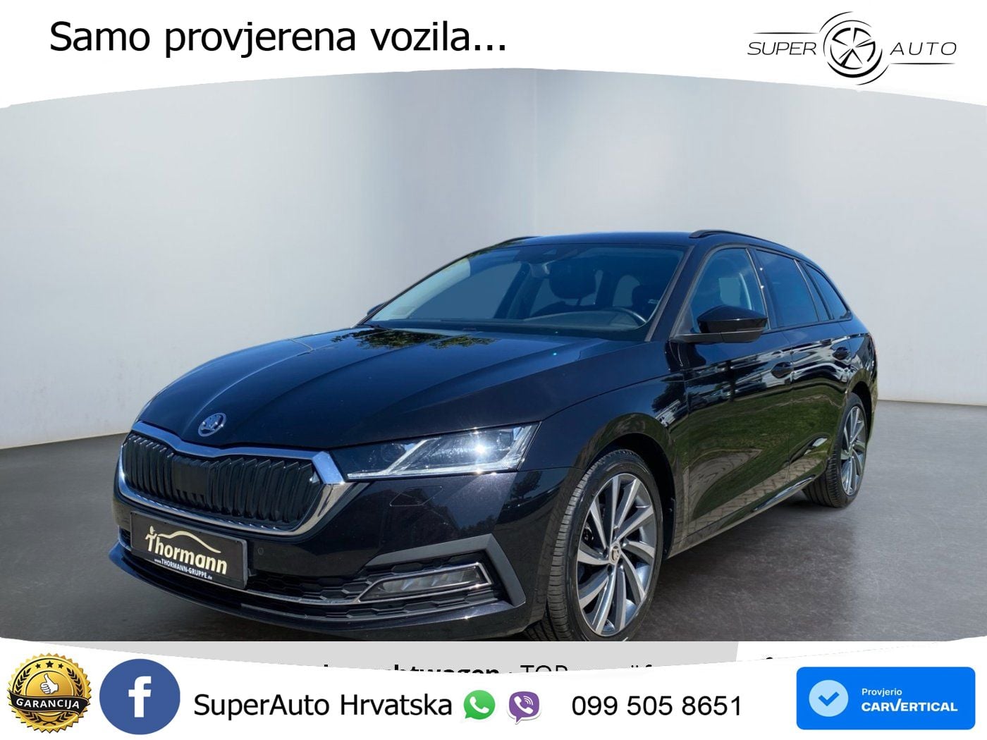 Škoda Octavia Combi 2.0 TDI (150 KS) DSG LED+GR SJED+ACC