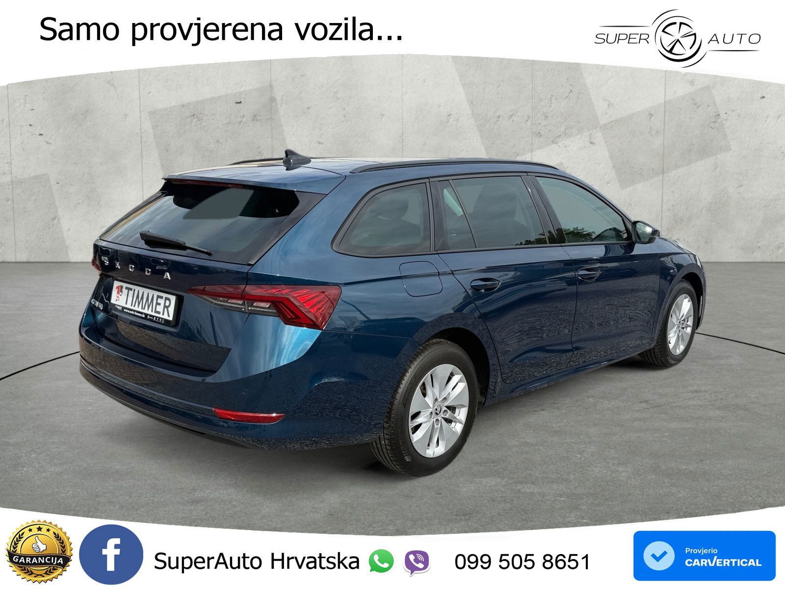 Škoda Octavia Combi 2.0 TDI (150 KS) DSG LED+GR SJED+ACC