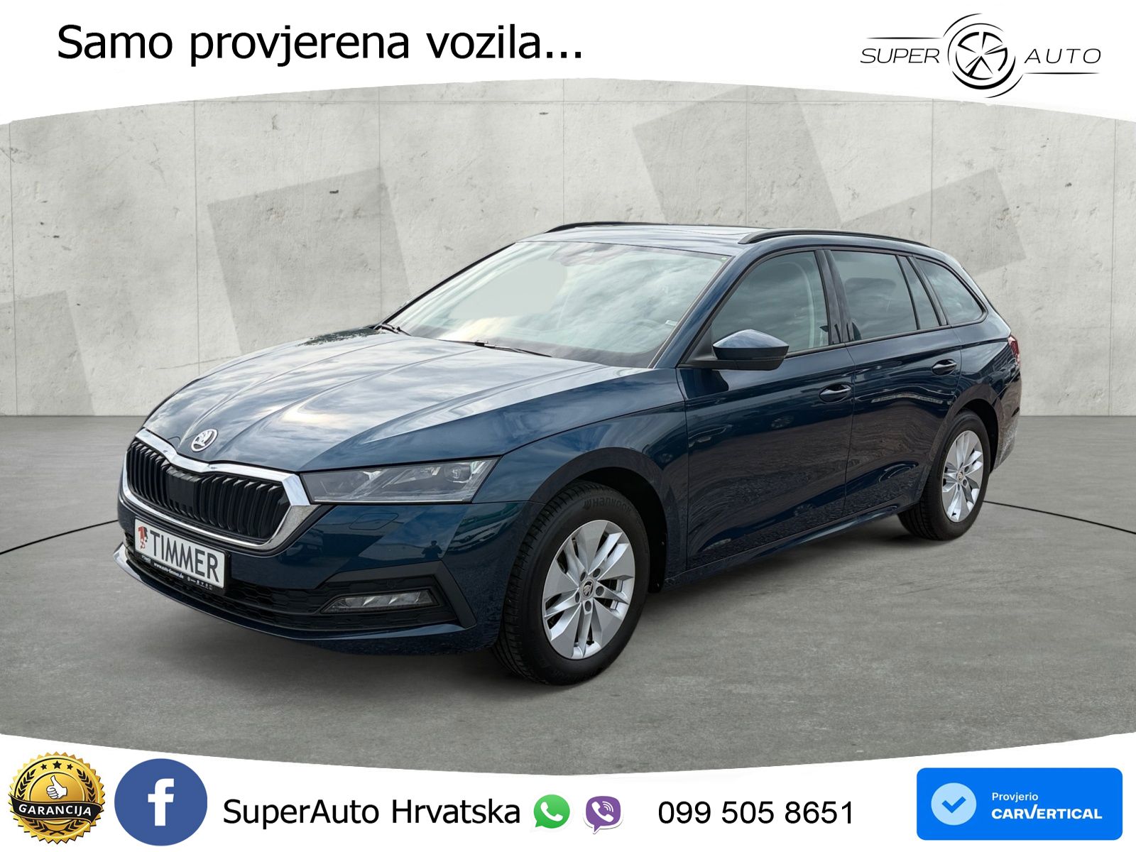 Škoda Octavia Combi 2.0 TDI (150 KS) DSG LED+GR SJED+ACC
