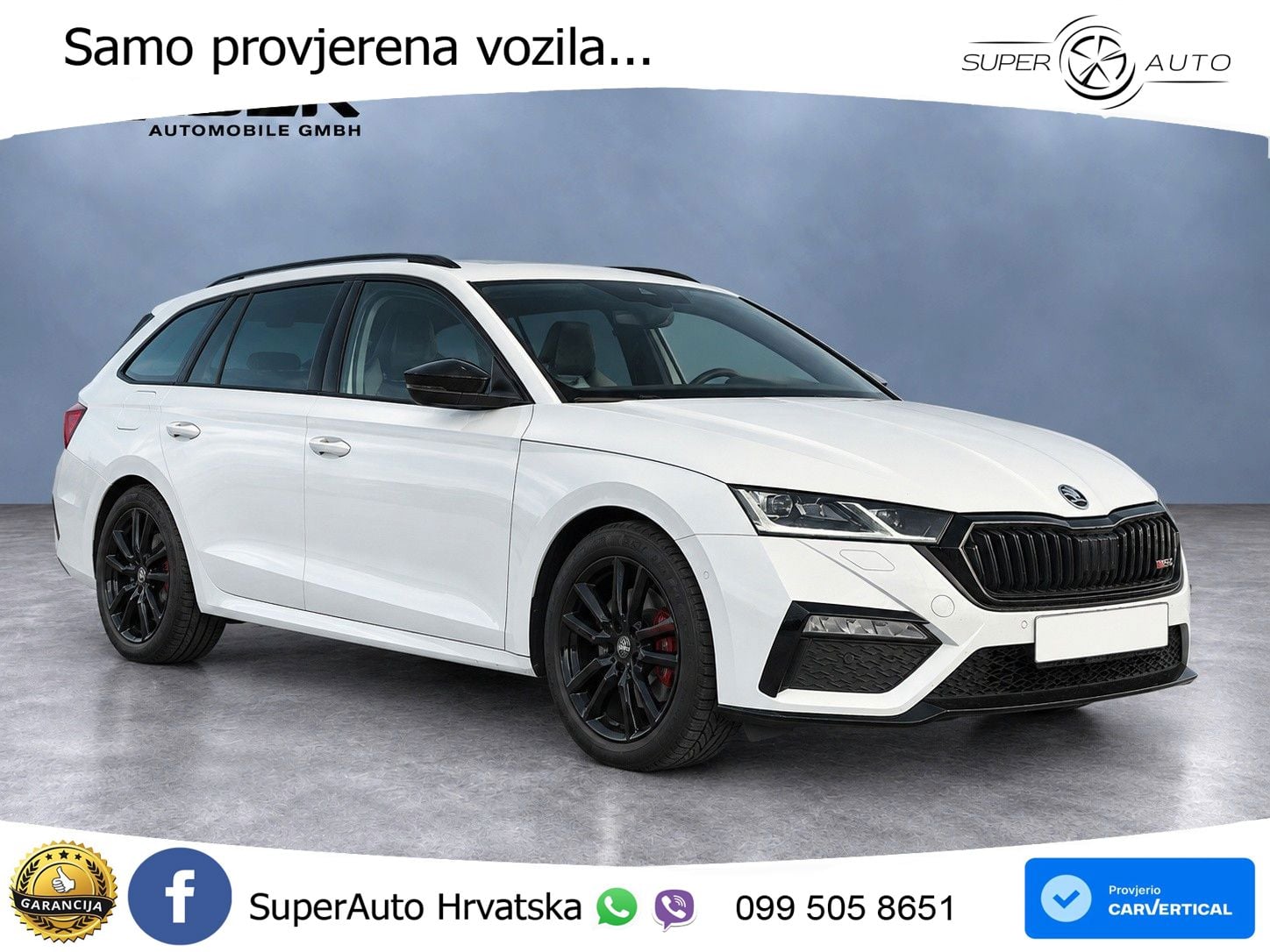 Škoda Octavia Combi RS 2.0 TDI (200 KS) DSG LED+GR SJED+ACC