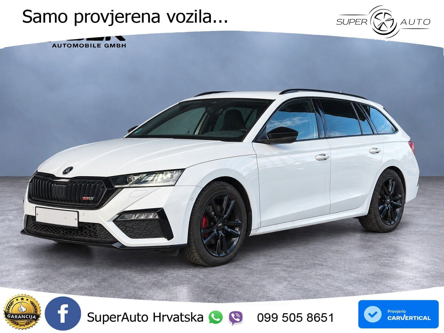 Škoda Octavia Combi RS 2.0 TDI (200 KS) DSG LED+GR SJED+ACC