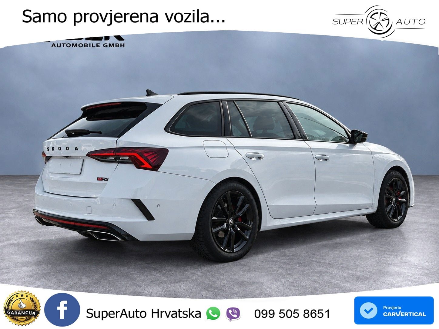 Škoda Octavia Combi RS 2.0 TDI (200 KS) DSG LED+GR SJED+ACC