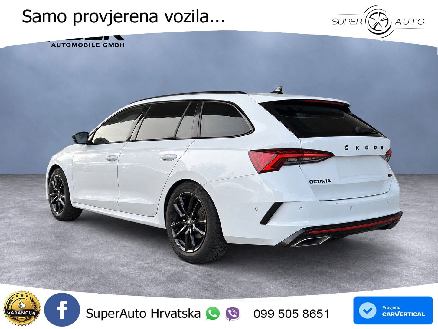 Škoda Octavia Combi RS 2.0 TDI (200 KS) DSG LED+GR SJED+ACC