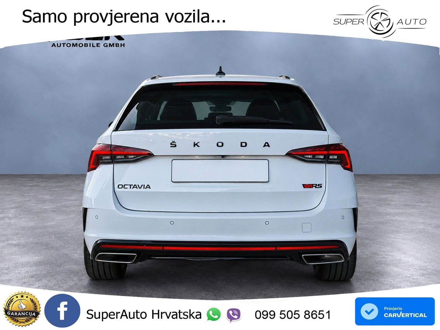 Škoda Octavia Combi RS 2.0 TDI (200 KS) DSG LED+GR SJED+ACC