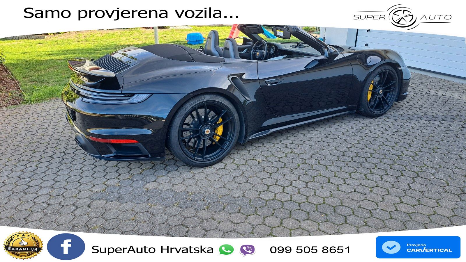 Porsche 911 Turbo S Cabriolet 3.8 (650 KS) PDK ZRAČNI+ACC+GR SJED+KAM