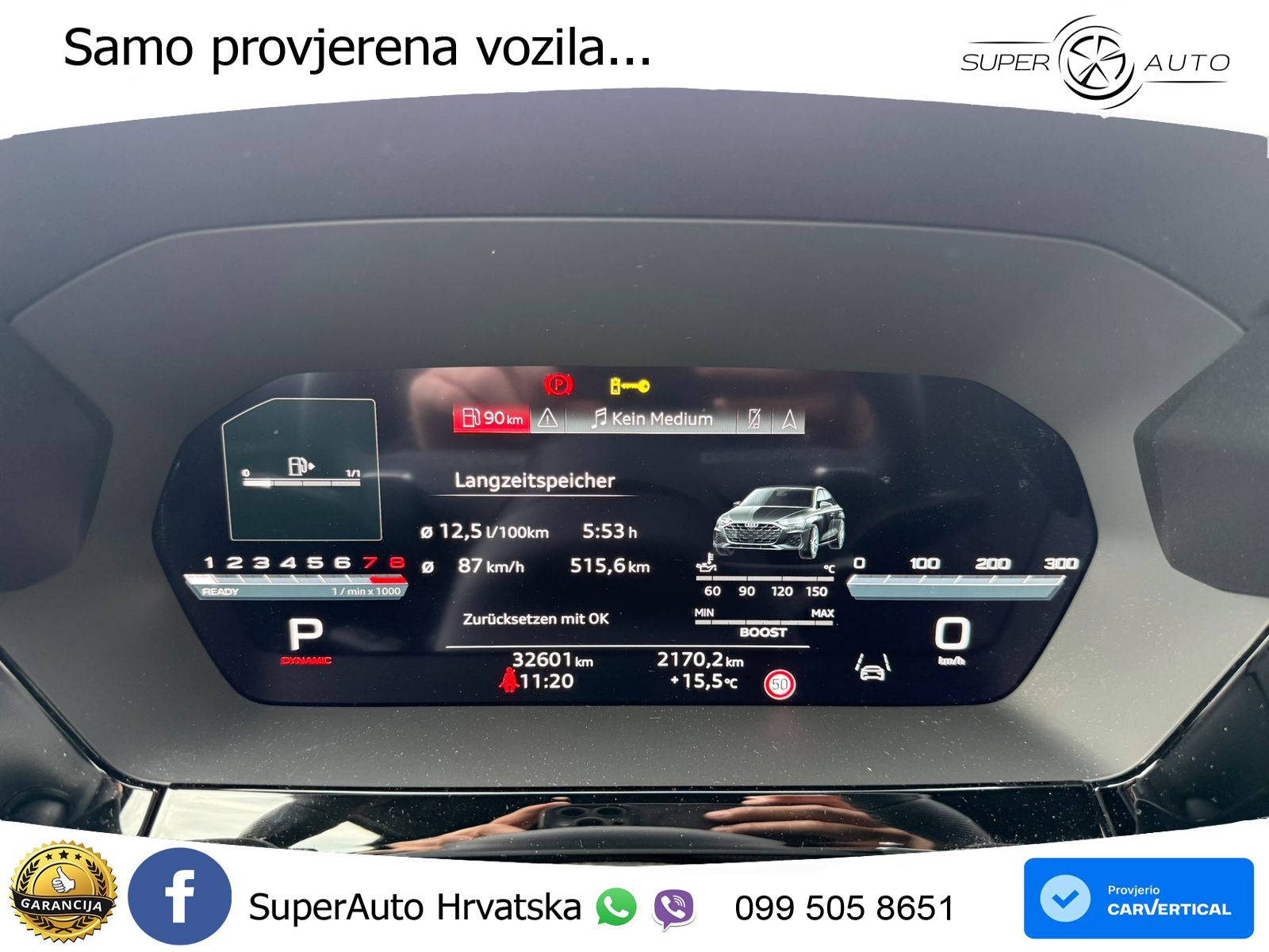 Audi S3 Limuzina 2.0 TFSI (333 KS) quattro S tronic LED+GR SJED+ACC